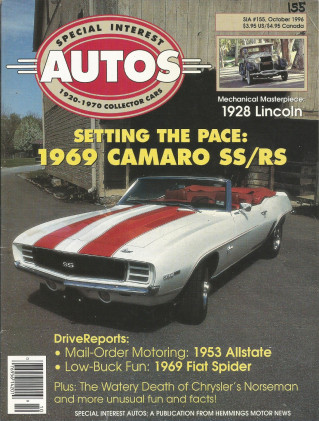 SPECIAL-INTEREST AUTOS 1996 OCT - FIAT 124,CAMARO SS396